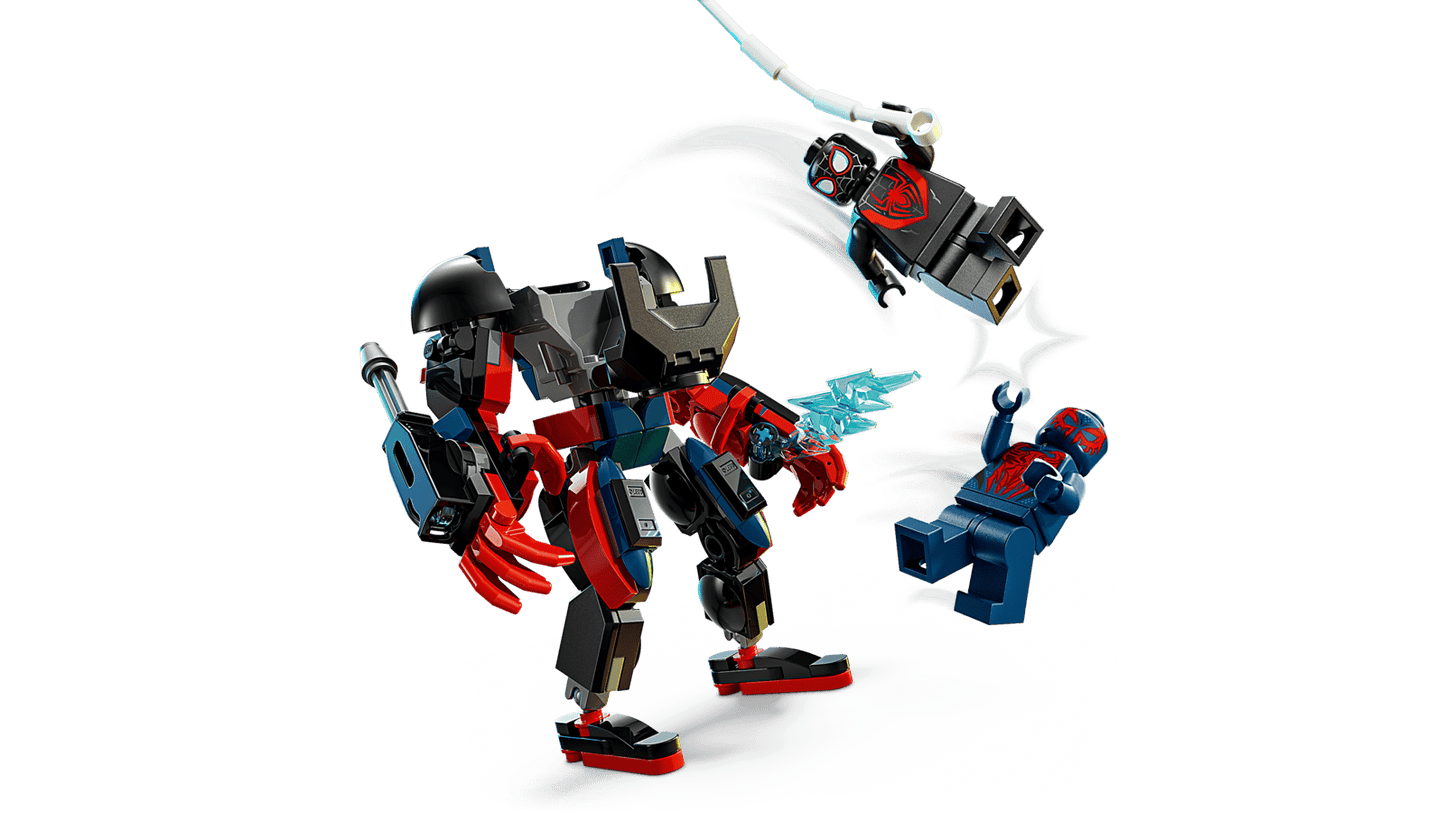 Miles Morales Mech vs. Spider-Man 2099