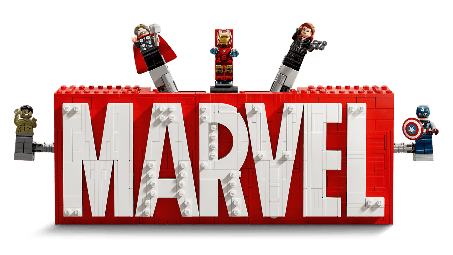 MARVEL Logo & Minifigures