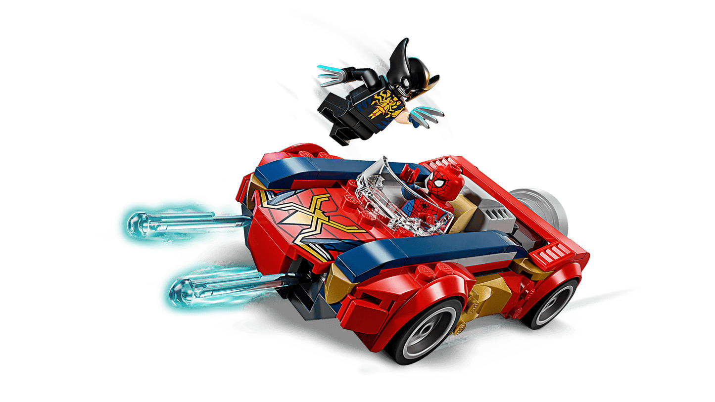 Spider-Man Car vs. Venomized Wolverine